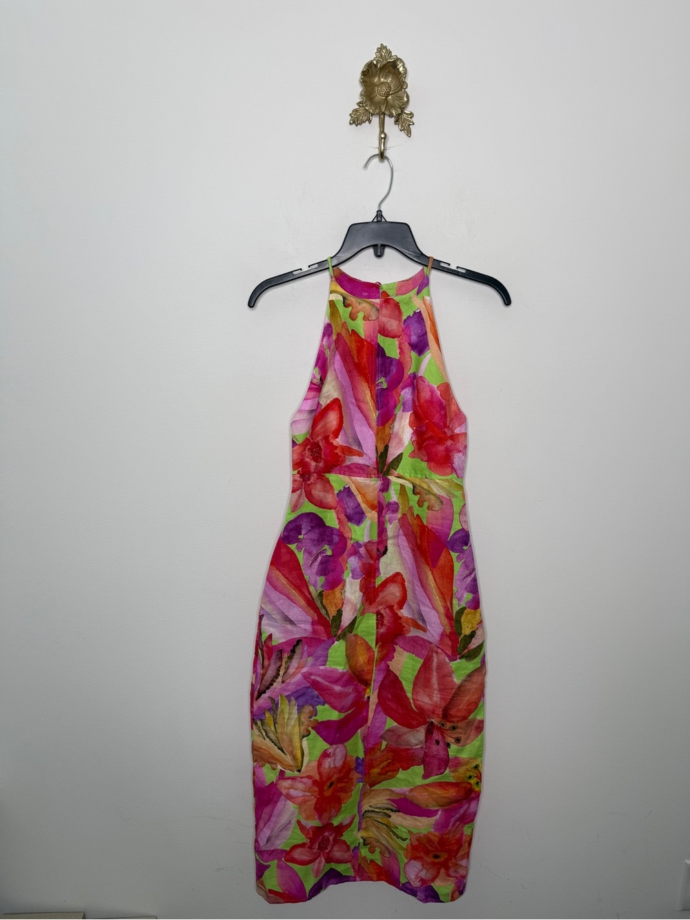 Farm Rio Multicolor Artsy Flora Midi Dress XS